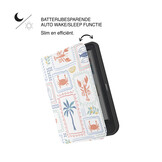 Kobo Clara BW / Clara Colour Hoesje - Vegan Saffiano Leren Sleep Cover - Met Handband en Auto Wake/Sleep - Riviera Postcards