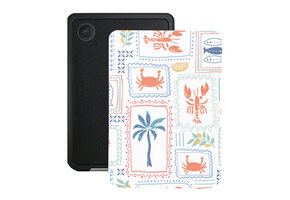 Lunso Kobo Clara BW / Clara Colour hoesje (6 inch) - Vegan Saffiano Leren Sleep Cover - Riviera Postcards