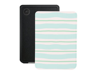 Lunso Kobo Clara BW / Clara Colour hoesje (6 inch) - Vegan Saffiano Leren Sleep Cover - Soft Surf