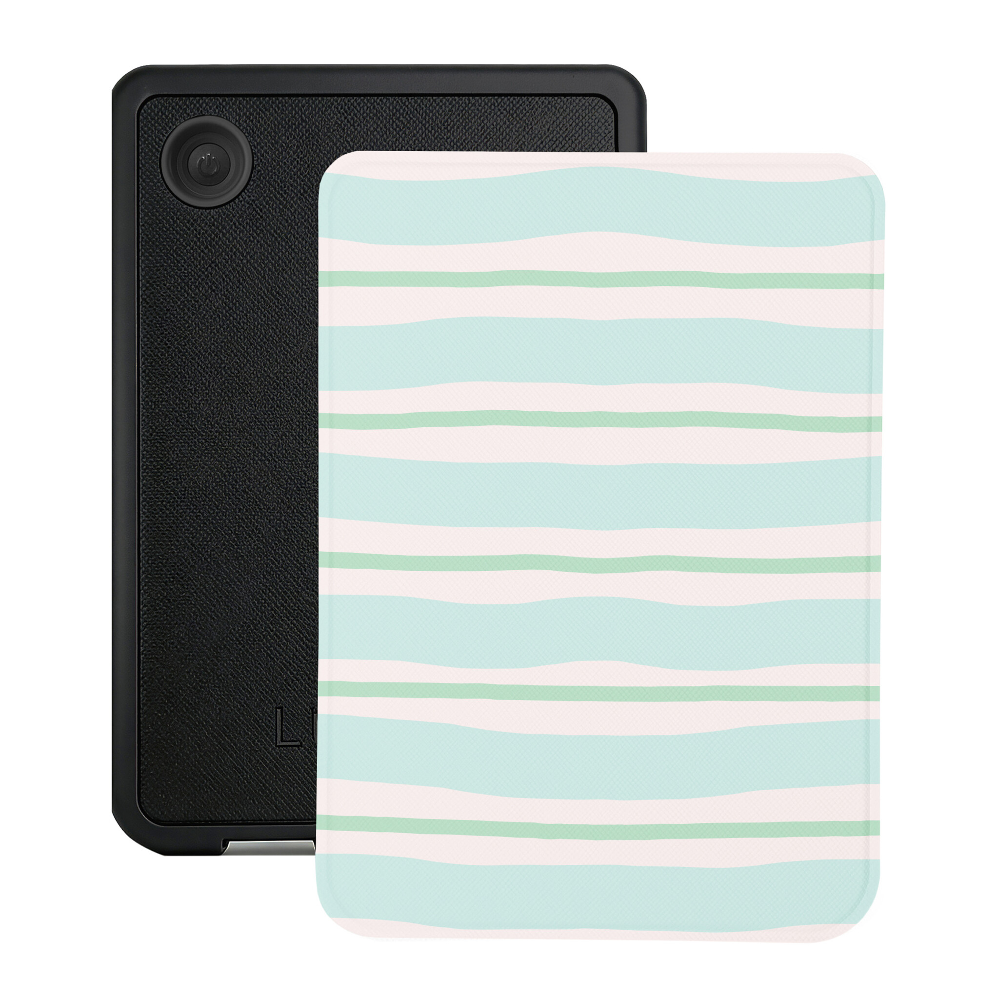 Kobo Clara BW / Clara Colour Hoesje - Vegan Saffiano Leren Sleep Cover - Met Handband en Auto Wake/Sleep - Soft Surf