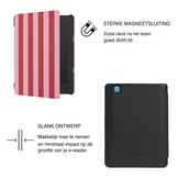 Kobo Aura H20 Edition 2 Hoesje - Vegan Saffiano Leren Sleep Cover - Auto Wake/Sleep - Candy Floss