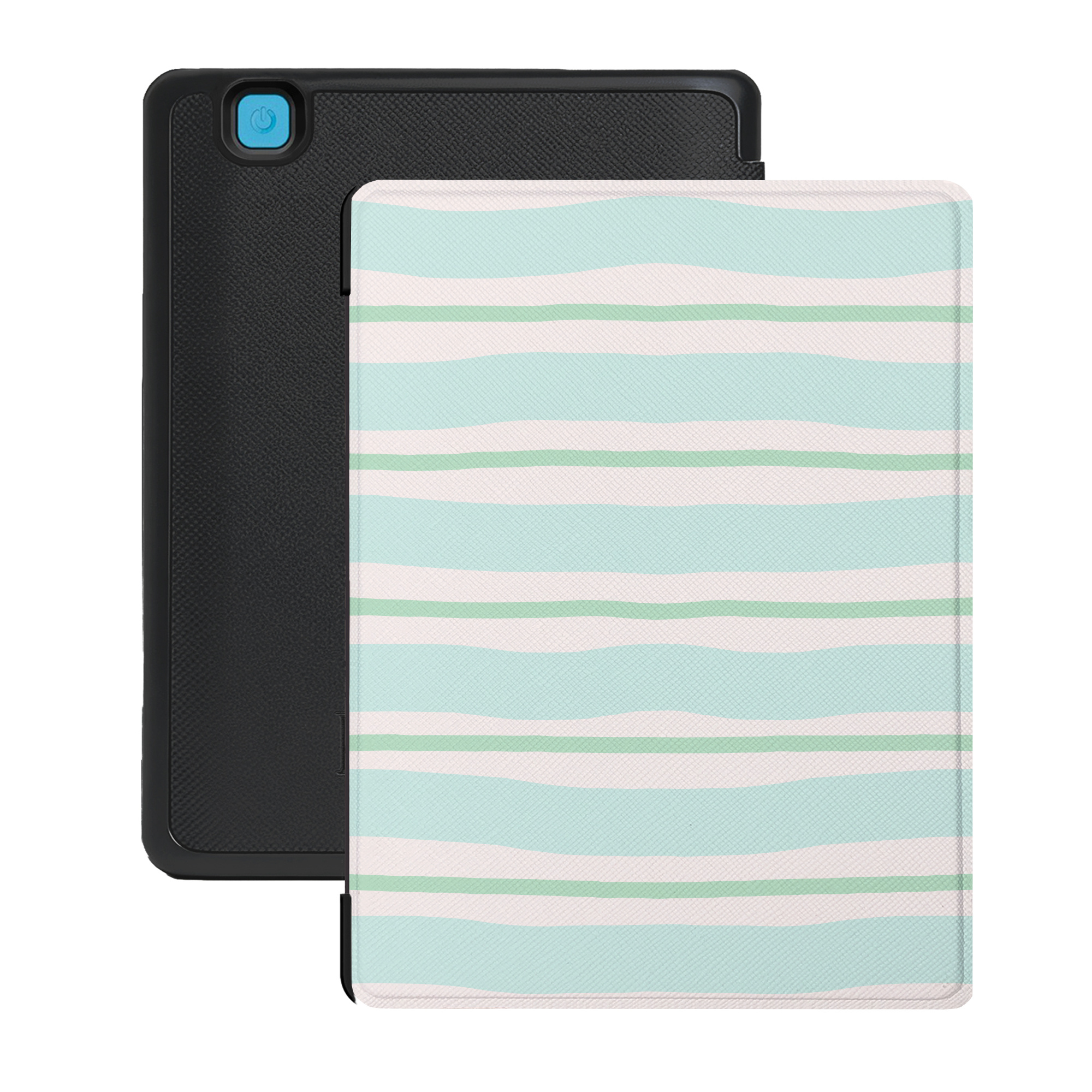Lunso Kobo Aura H20 Edition 2 hoesje (6.8 inch) - Vegan Saffiano Leren Sleep Cover - Soft Surf