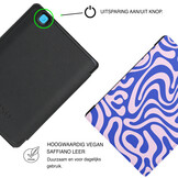 Kobo Aura H20 Edition 2 Hoesje - Vegan Saffiano Leren Sleep Cover - Auto Wake/Sleep - Violet Vortex