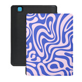 Kobo Aura H20 Edition 2 Hoesje - Vegan Saffiano Leren Sleep Cover - Auto Wake/Sleep - Violet Vortex