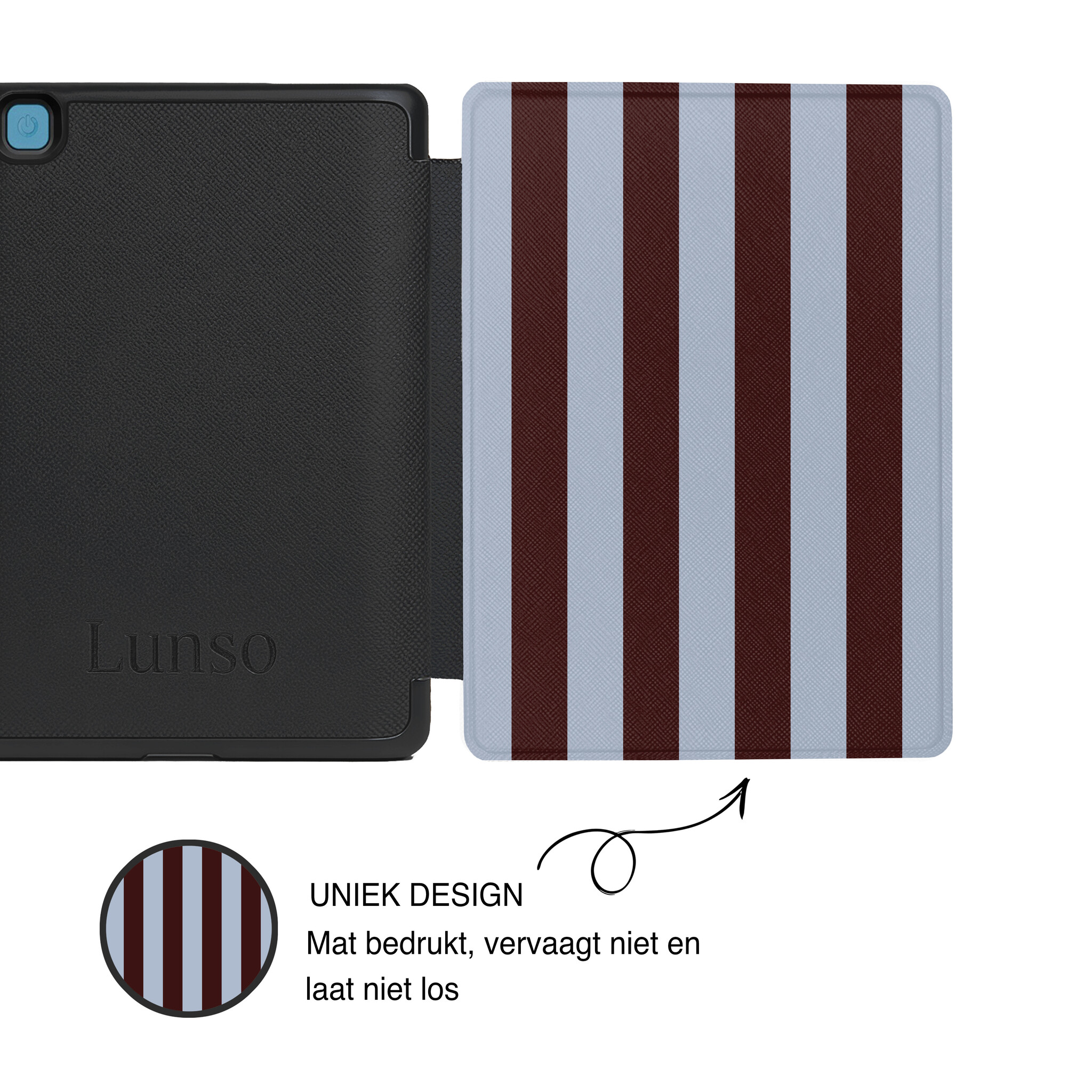 Kobo Aura Edition 2 Hoesje - Vegan Saffiano Leren Sleep Cover - Auto Wake/Sleep - Burgundy