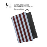 Kobo Aura Edition 2 Hoesje - Vegan Saffiano Leren Sleep Cover - Auto Wake/Sleep - Burgundy