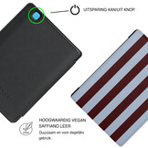 Kobo Aura Edition 2 Hoesje - Vegan Saffiano Leren Sleep Cover - Auto Wake/Sleep - Burgundy