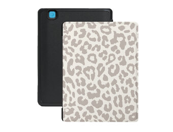 Lunso Kobo Aura Edition 2 hoesje (6 inch) - Vegan Saffiano Leren Sleep Cover - Calm Serengeti