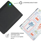 Kobo Aura Edition 2 Hoesje - Vegan Saffiano Leren Sleep Cover - Auto Wake/Sleep - Riviera Postcards