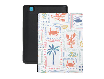 Lunso Kobo Aura Edition 2 hoesje (6 inch) - Vegan Saffiano Leren Sleep Cover - Riviera Postcards
