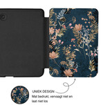 Kobo Clara BW / Clara Colour Hoesje - Vegan Saffiano Leren Sleep Cover - Met Handband en Auto Wake/Sleep - Urban Park
