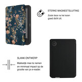Kobo Clara BW / Clara Colour Hoesje - Vegan Saffiano Leren Sleep Cover - Met Handband en Auto Wake/Sleep - Urban Park