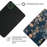 Kobo Clara BW / Clara Colour Hoesje - Vegan Saffiano Leren Sleep Cover - Met Handband en Auto Wake/Sleep - Urban Park