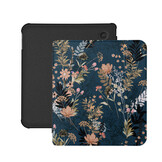 Kobo Libra Colour Hoesje - Vegan Saffiano Leren Sleep Cover - Met Handband en Auto Wake/Sleep - Urban Park