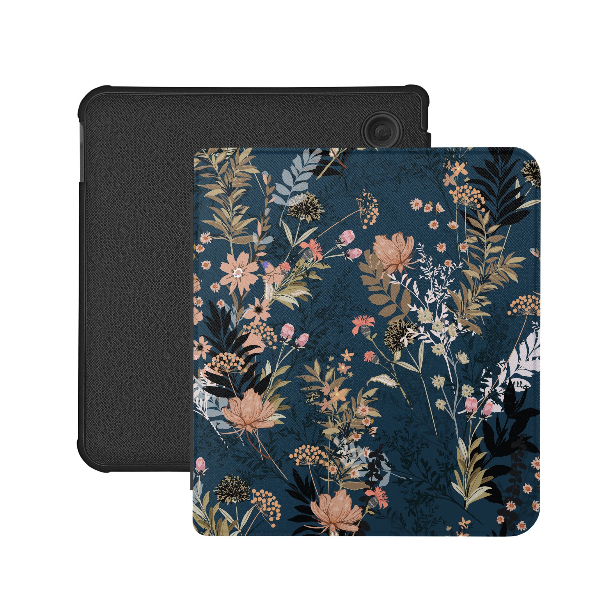 Kobo Libra Colour Hoesje - Vegan Saffiano Leren Sleep Cover - Met Handband en Auto Wake/Sleep - Urban Park