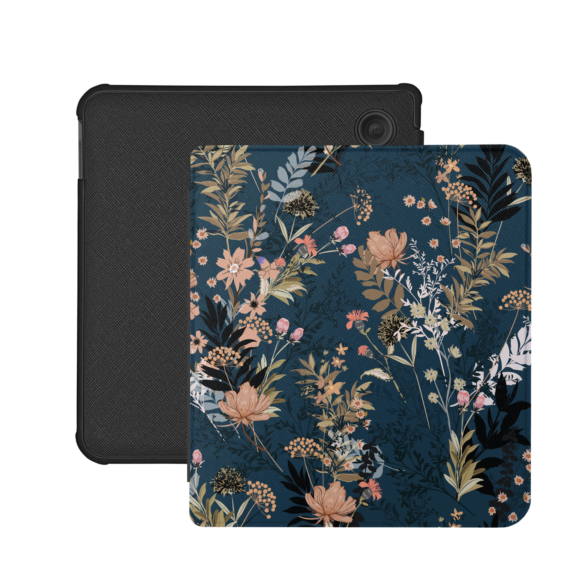 Kobo Libra Colour Hoesje - Vegan Saffiano Leren Sleep Cover - Met Handband en Auto Wake/Sleep - Urban Park