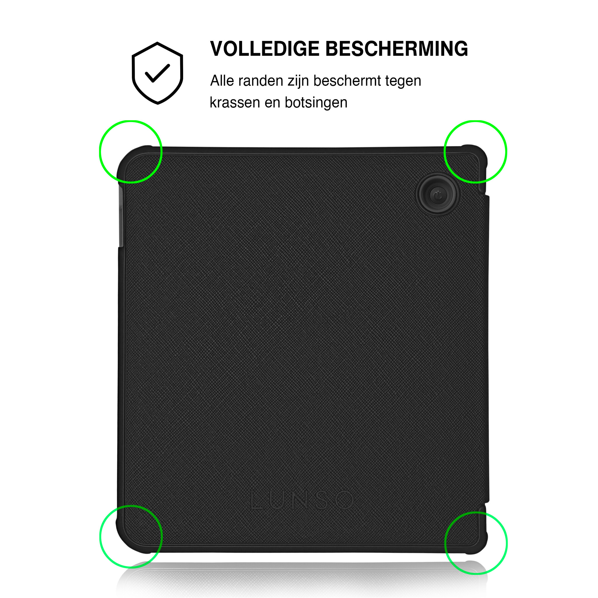 Kobo Libra Colour Hoesje - Vegan Saffiano Leren Sleep Cover - Met Handband en Auto Wake/Sleep - Urban Park