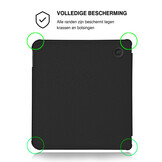 Kobo Libra Colour Hoesje - Vegan Saffiano Leren Sleep Cover - Met Handband en Auto Wake/Sleep - Van Gogh Sterrennacht