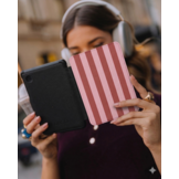 Kobo Clara BW / Clara Colour Hoesje - Vegan Saffiano Leren Sleep Cover - Met Handband en Auto Wake/Sleep - Candy Floss