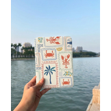 Kobo Aura H20 Edition 2 Hoesje - Vegan Saffiano Leren Sleep Cover - Auto Wake/Sleep - Riviera Postcards