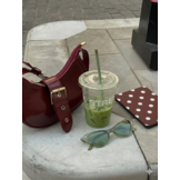 Kobo Clara BW / Clara Colour Hoesje - Vegan Saffiano Leren Sleep Cover - Met Handband en Auto Wake/Sleep - Vintage Dots