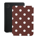 Kobo Clara BW / Clara Colour Hoesje - Vegan Saffiano Leren Sleep Cover - Met Handband en Auto Wake/Sleep - Vintage Dots