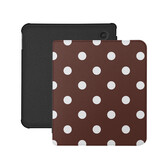 Kobo Libra Colour Hoesje - Vegan Saffiano Leren Sleep Cover - Met Handband en Auto Wake/Sleep - Vintage Dots