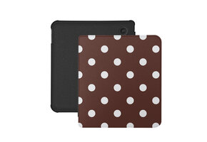 Lunso Kobo Libra Colour hoesje (7 inch) - Vegan Saffiano Leren Sleep Cover - Vintage Dots