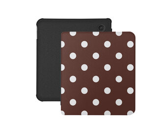 Lunso Kobo Libra Colour hoesje (7 inch) - Vegan Saffiano Leren Sleep Cover - Vintage Dots
