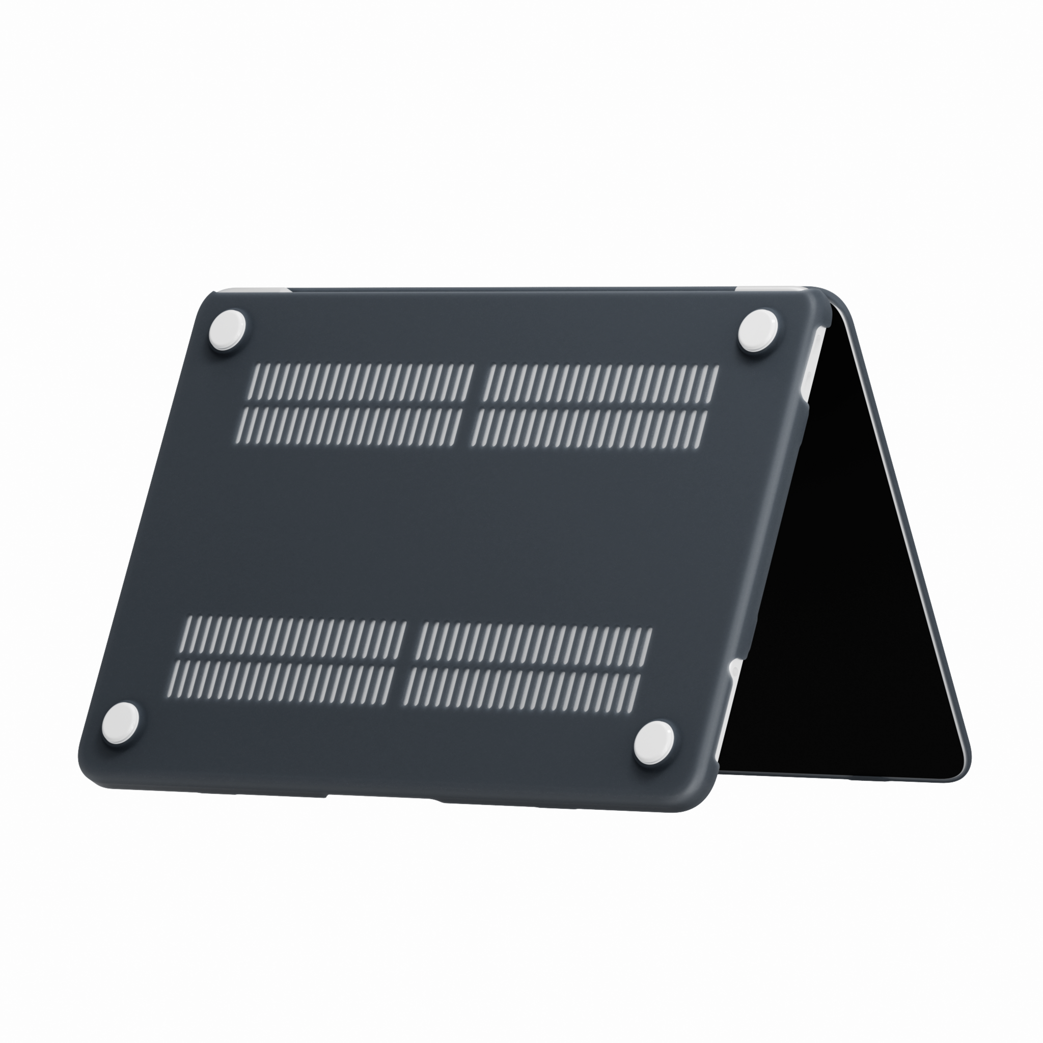 MacBook Neo cover hoes case met anti-slip dopjes - Mat Zwart