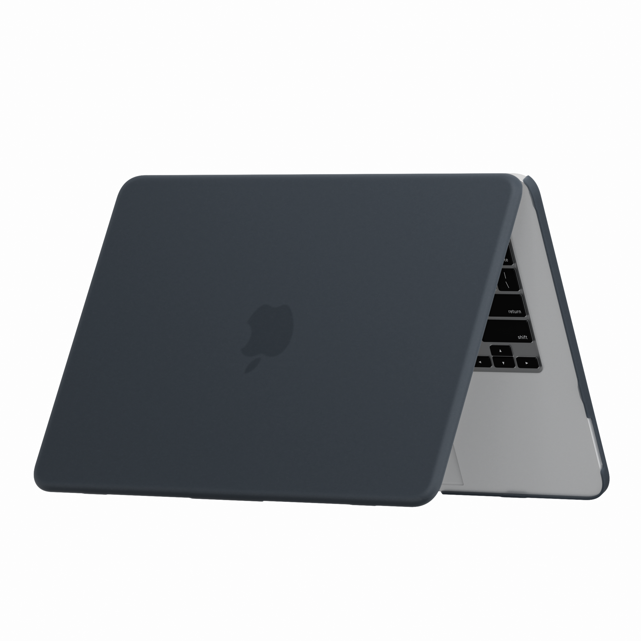 MacBook Neo cover hoes case met anti-slip dopjes - Mat Zwart