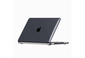 Lunso MacBook Neo cover hoes - case - Glanzend Zwart