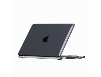 Lunso MacBook Neo cover hoes - case - Glanzend Zwart
