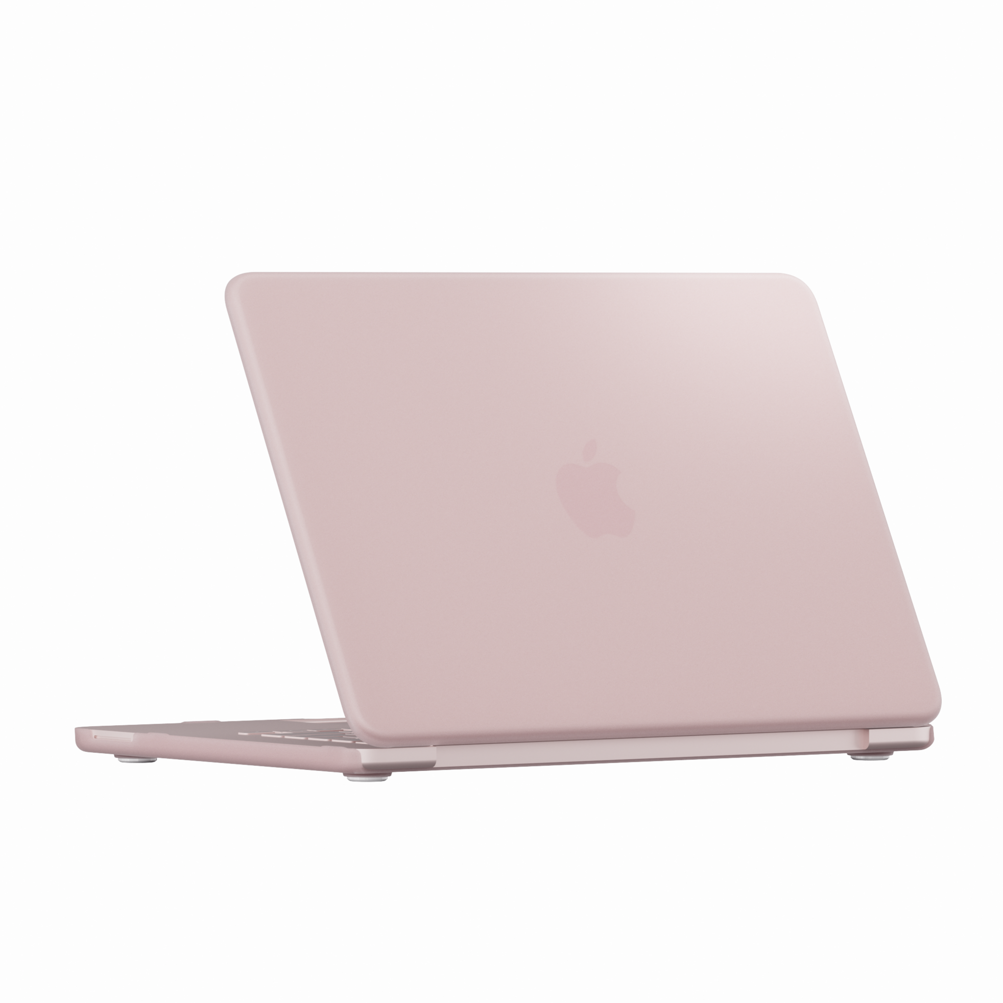 MacBook Neo cover hoes case met anti-slip dopjes - Mat Blush