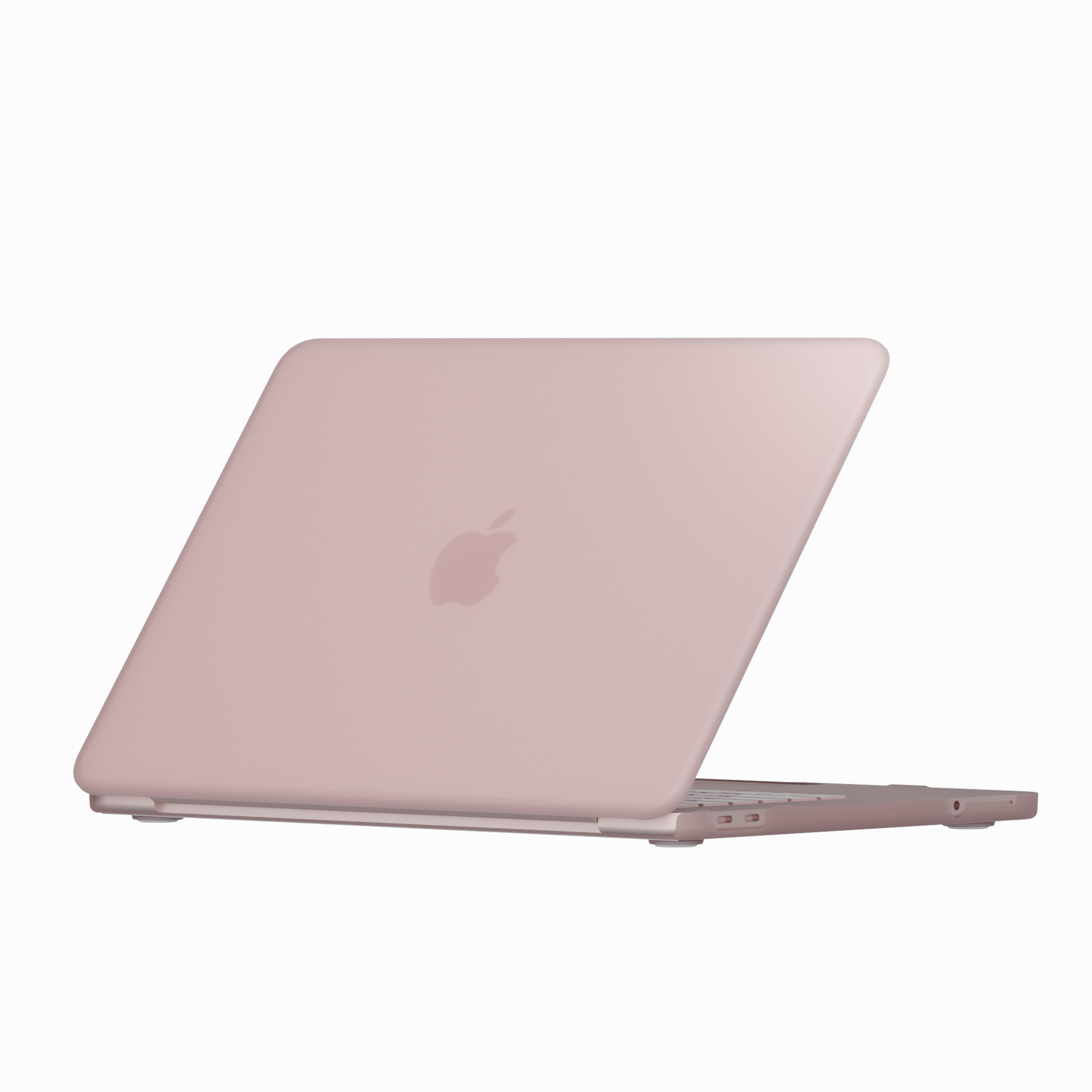 MacBook Neo cover hoes case met anti-slip dopjes - Mat Blush