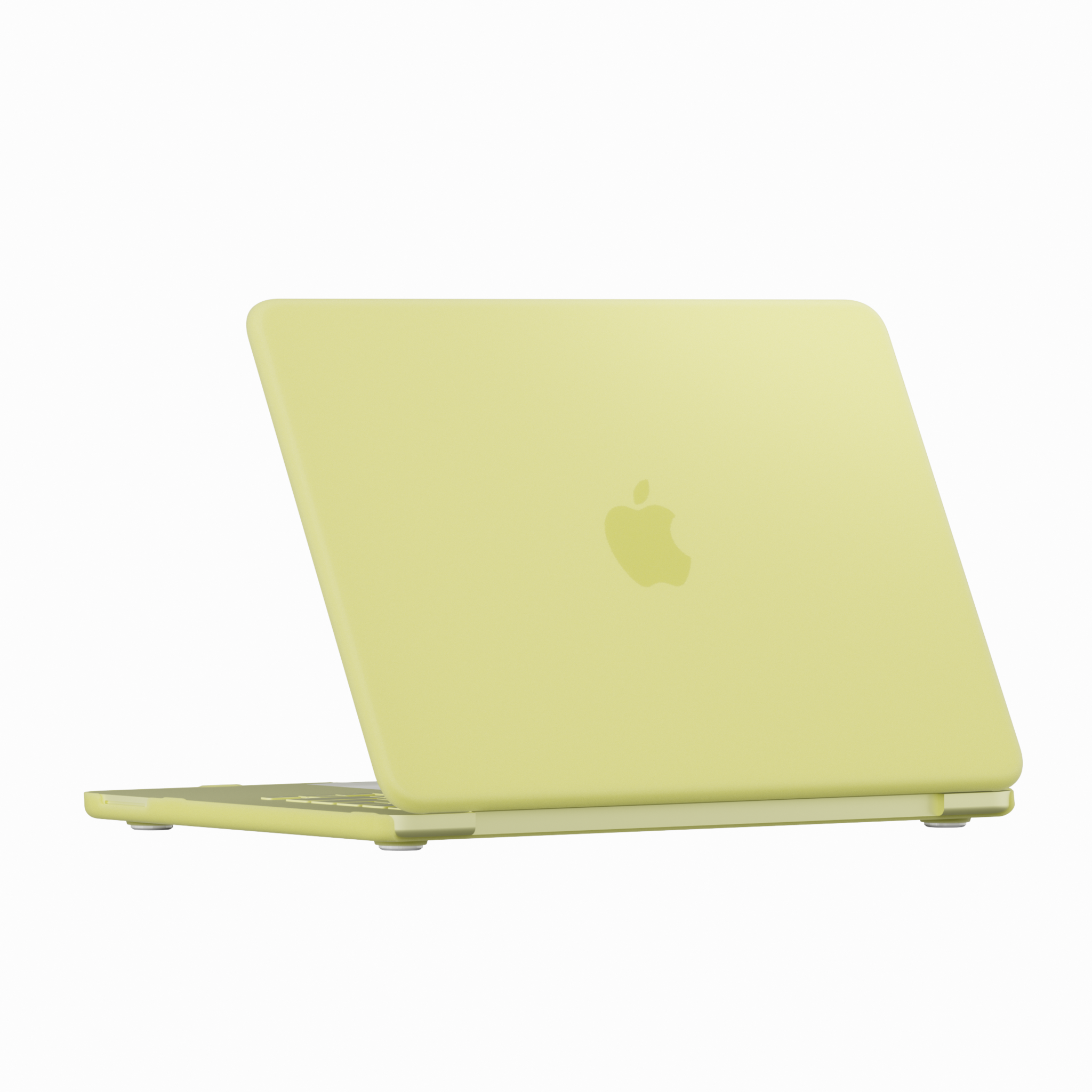 MacBook Neo cover hoes case met anti-slip dopjes - Mat Citrine