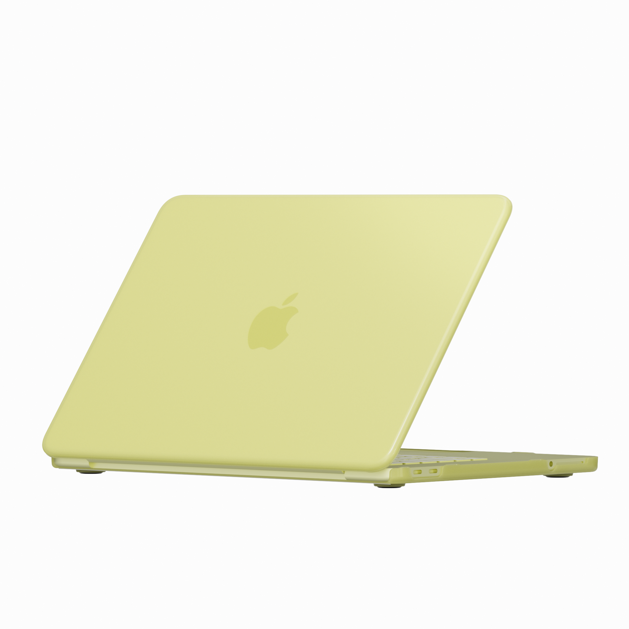 MacBook Neo cover hoes case met anti-slip dopjes - Mat Citrine