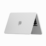 MacBook Neo cover hoes case met anti-slip dopjes - Mat Transparant