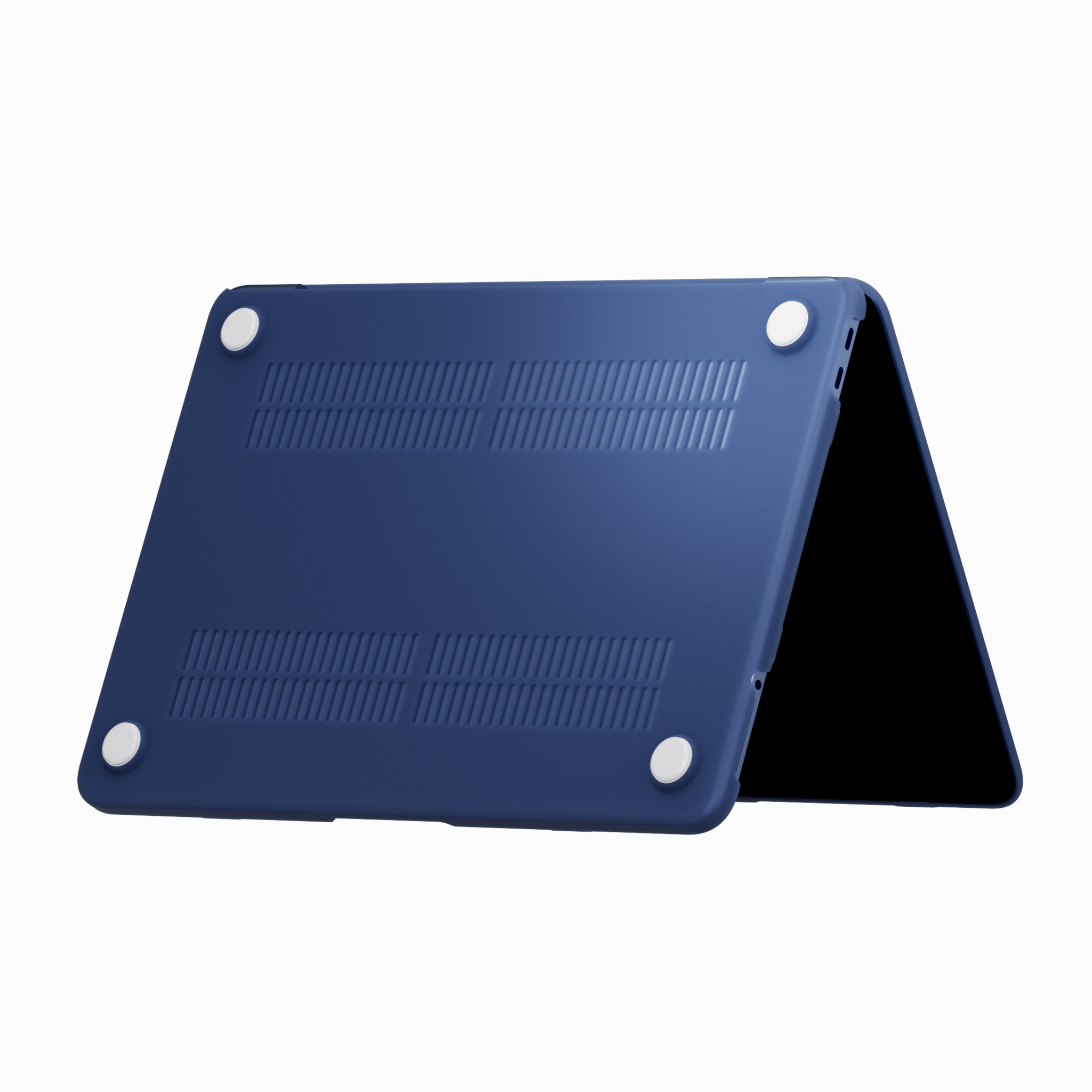 MacBook Neo cover hoes case met anti-slip dopjes - Mat Indigo