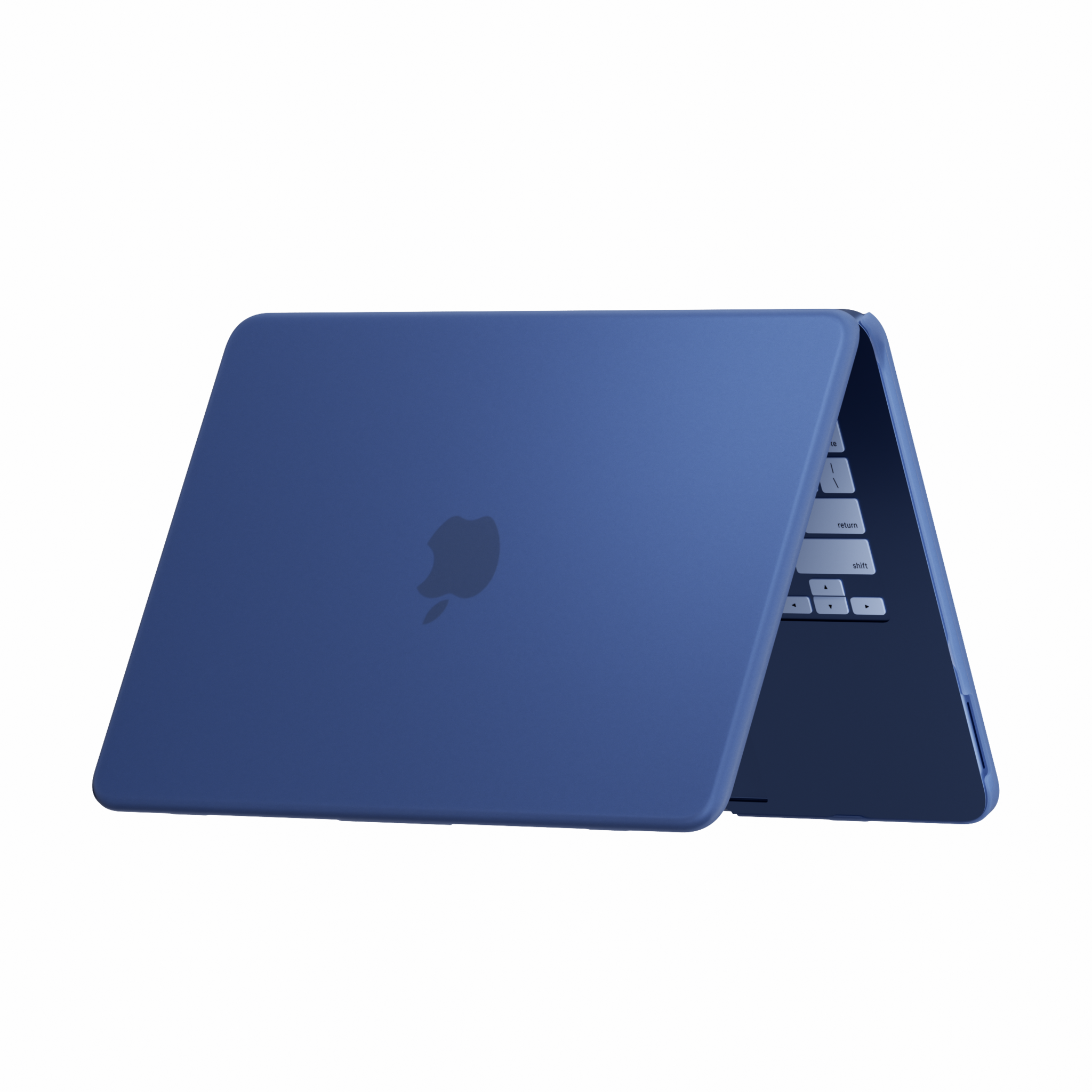 MacBook Neo cover hoes case met anti-slip dopjes - Mat Indigo
