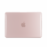 MacBook Neo cover hoes case met anti-slip dopjes - Glanzend Blush