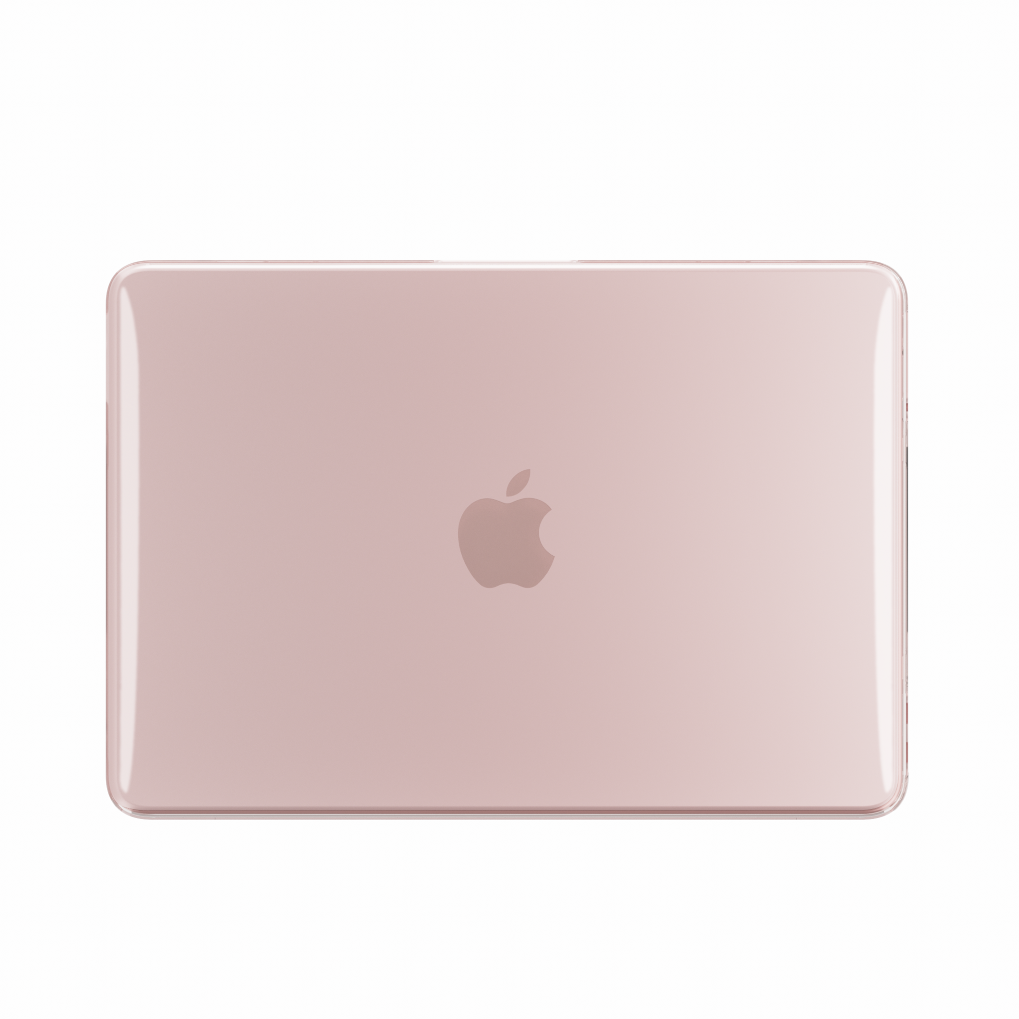 MacBook Neo cover hoes case met anti-slip dopjes - Glanzend Blush