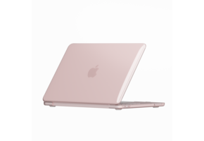 Lunso MacBook Neo cover hoes - case - Glanzend Blush