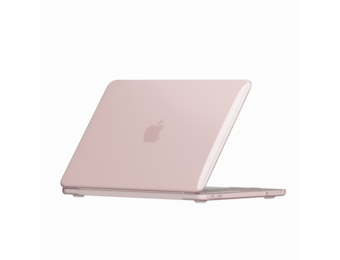 Lunso MacBook Neo cover hoes - case - Glanzend Blush