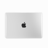 MacBook Neo cover hoes case met anti-slip dopjes - Glanzend Transparant