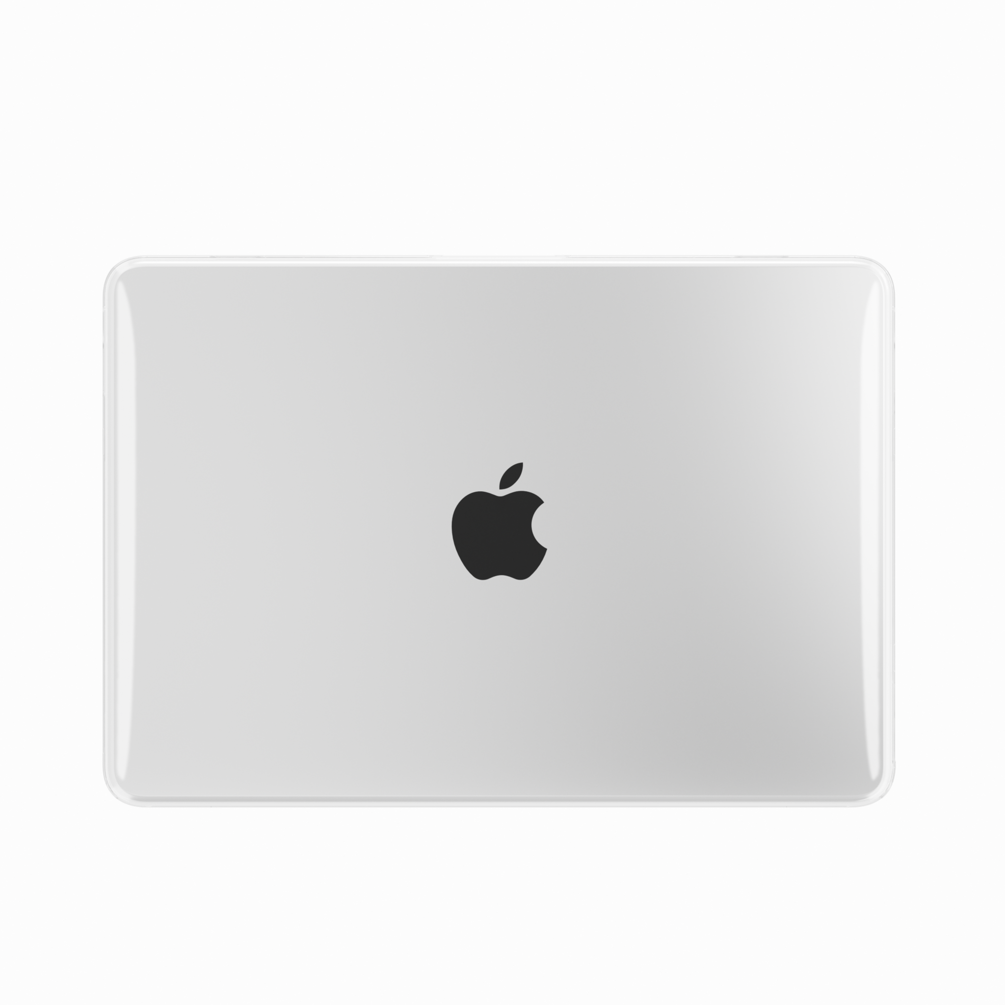 MacBook Neo cover hoes case met anti-slip dopjes - Glanzend Transparant