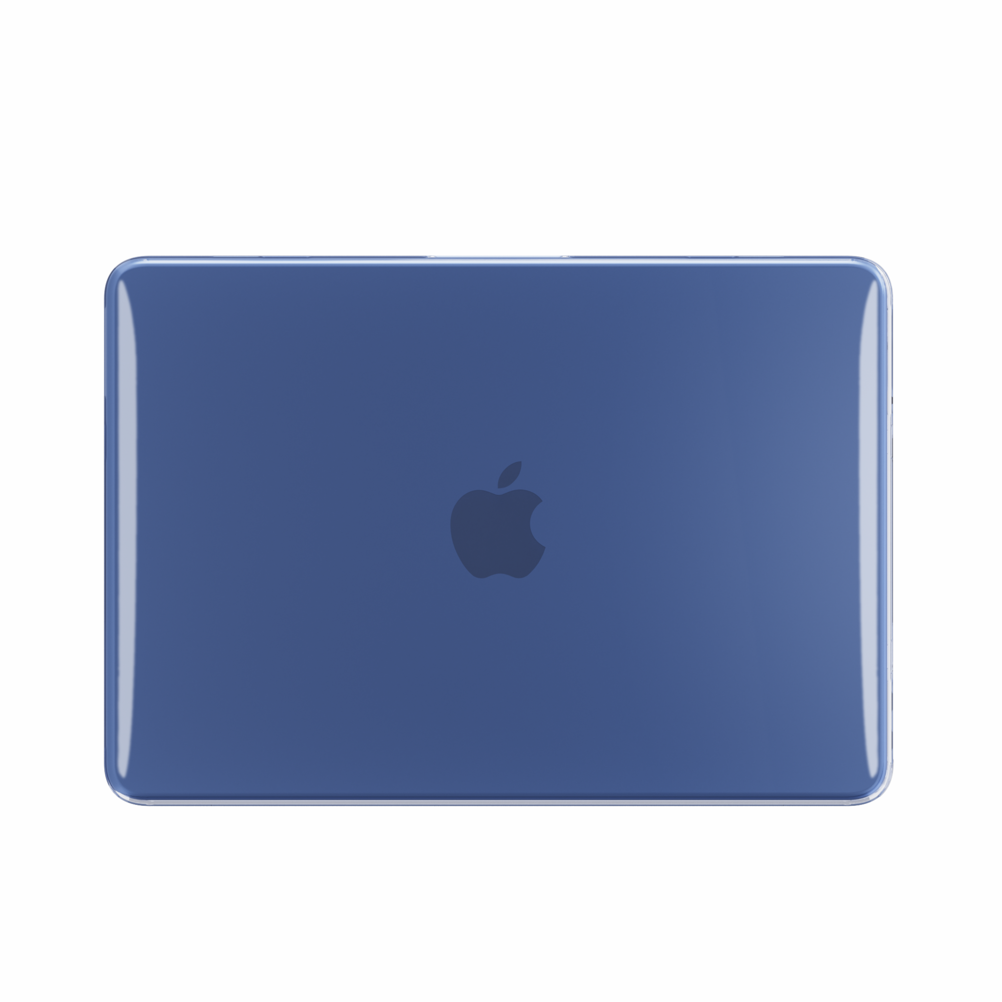 MacBook Neo cover hoes case met anti-slip dopjes - Glanzend Indigo