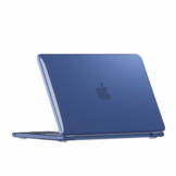 MacBook Neo cover hoes case met anti-slip dopjes - Glanzend Indigo