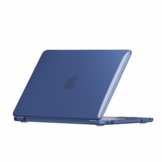 MacBook Neo cover hoes case met anti-slip dopjes - Glanzend Indigo
