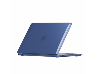 Lunso MacBook Neo cover hoes - case - Glanzend Indigo